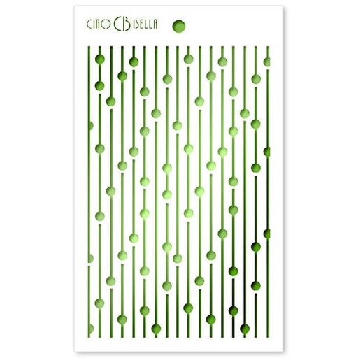 Ciao Bella Paper - Bead Curtain 5"x8" Stencil