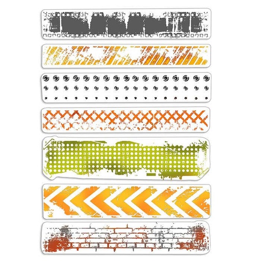 Ciao Bella Paper - Urban Borders 4"x6" Stamp Set