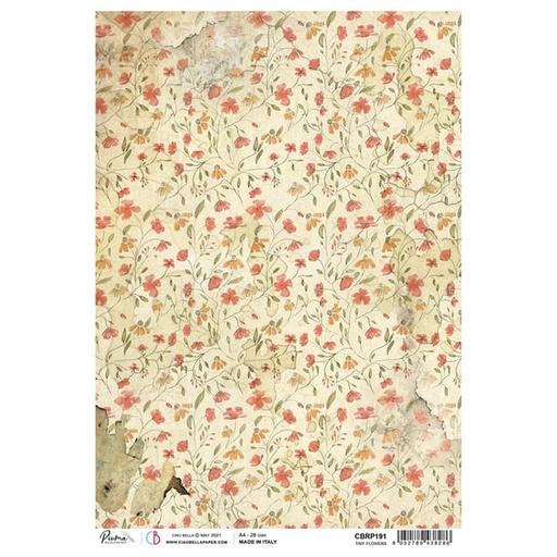 Ciao Bella Paper - Tiny Flowers A4 Rice Paper (Single Sheet)