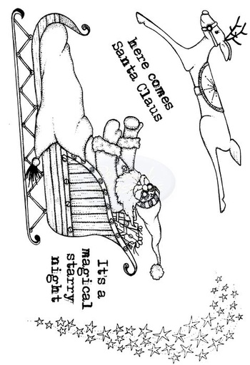 Lindsay Mason Here Comes Santa stamp set