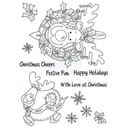 Personal Impressions Happy Holidays stamp set