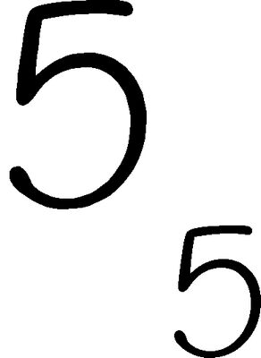 Number 5 Tinchie stamp set