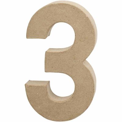 Creativ - Paper Mache Number 3 - 20.5cm