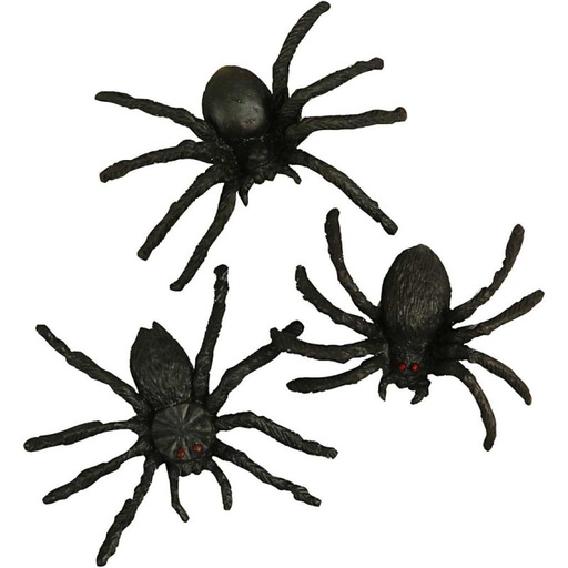 Creativ - Plastic Spiders - 4cm (10pcs)