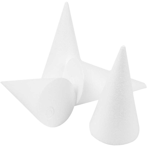 Creativ – Polystyrene Cones 14.5x6cm (25 Pk)