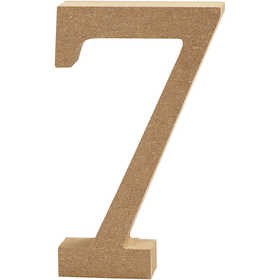 Creativ - Wooden Number 7 - 13cm