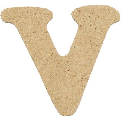 Creativ - Wooden Letter V - 4cm (10pk)