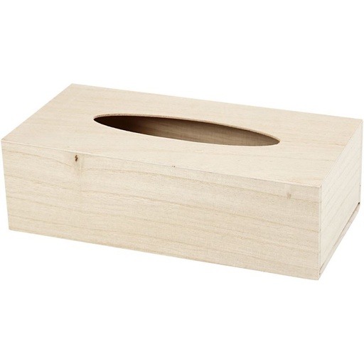 Creativ - Wood Tissue Box Holder - 27 x 14 x8cm 