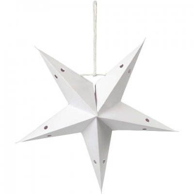 Creativ - 3D White Star - 20cm (12pk)