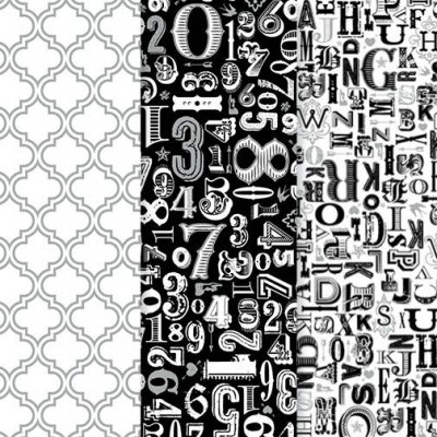 Metallic Type Decoupage Paper