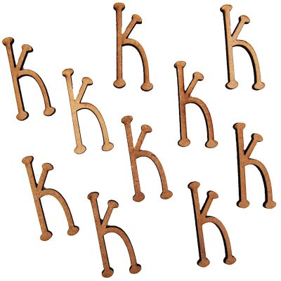 Pronty Crafts - MDF Letter k - 2.8cm (10pk)