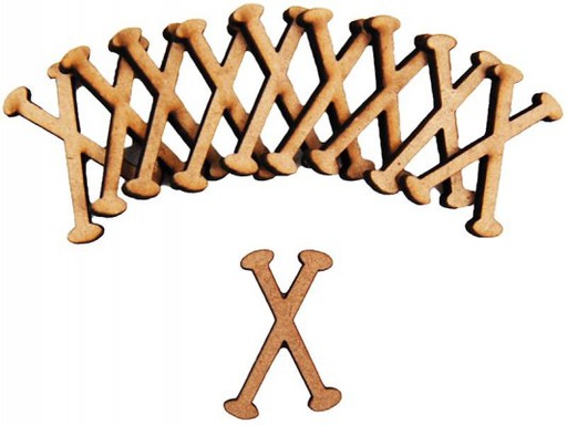 Pronty Crafts - MDF Letter x - 2.8cm (10pk)