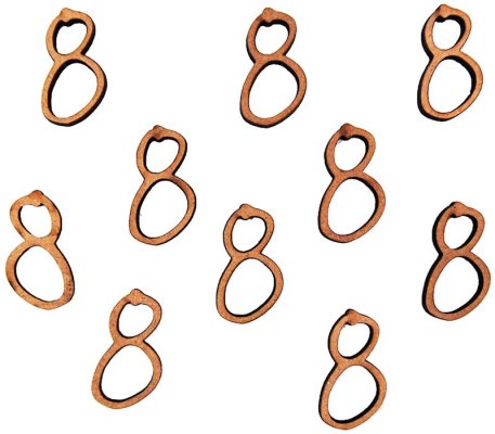 Pronty Crafts - MDF Number 8 - 2.8cm (10pk)