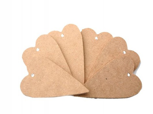Pronty Crafts - MDF Heart - 5cm x 9cm (6pcs)