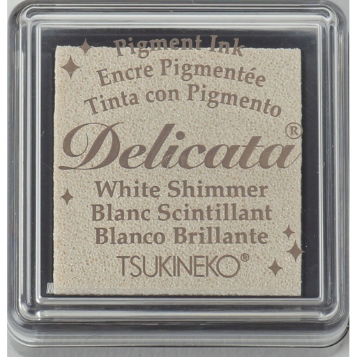 Delicata Ink Pad - White Shimmer (Small)