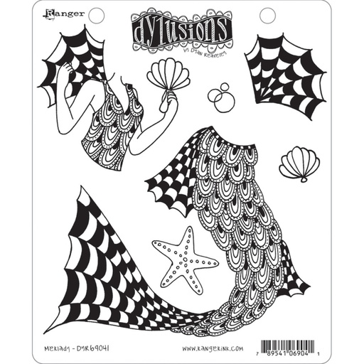 Dylusions Merlady stamp set