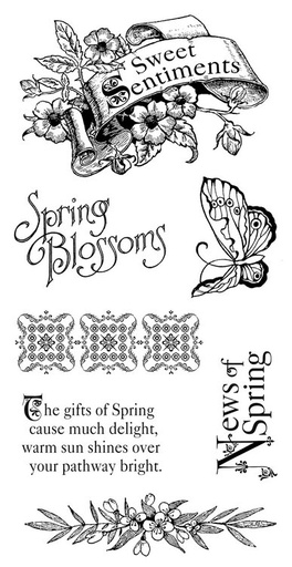 Cling Stamp G45 Sweet Sentiment 1