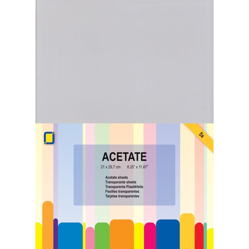 5 x A4 Acetate Sheets