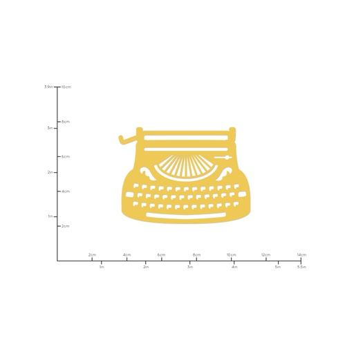 Decorative Die Typewriter