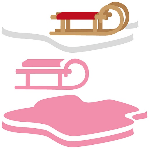 Marianne Designs - Eline's Sleigh and Flow die set