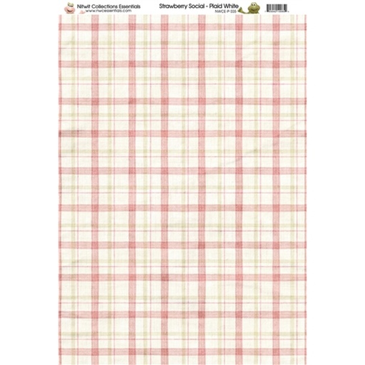 SS Plaid White Paper A4Sold in Pack of 10 Sheets
