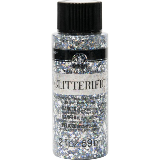 FolkArt Glitterific Silver 2oz