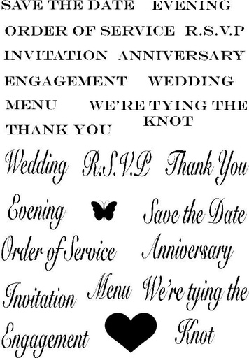 Sweet Dixie Wedding Sentiments stamp set