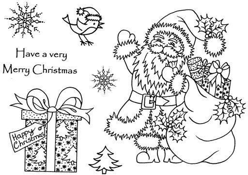 Sweet Dixie Santa with Parcels