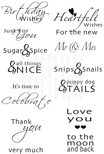 Sweet Dixie Inside Out Sentiments stamp set