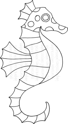 Sweet Dixie Zendoodle Seahorse by Lindsay Mason