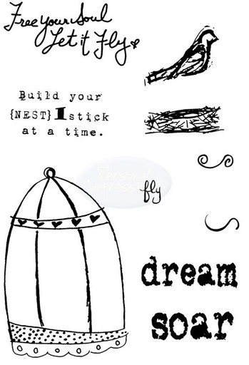 Polkadoodles Free Your Soul stamp set