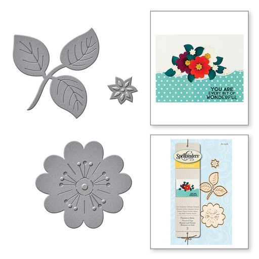 Spellbinders Die D-Lites - Flowers 'n Stem