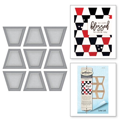 Spellbinders Die D-Lites - Trapezoid Dance Quilt