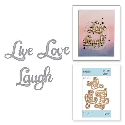 Spellbinders Shapeabilities - Live Love Laugh