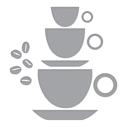Spellbinders Die D-Lites - Cup and Beans 