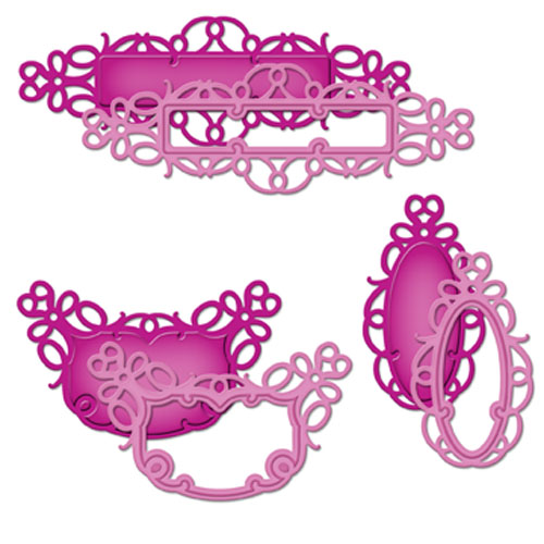 Spellbinders Shapeabilities - Fancy Framed Tags Three