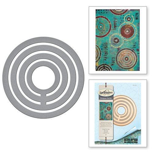 Spellbinders Seth Apter - The Altered Page - Loop De Loop