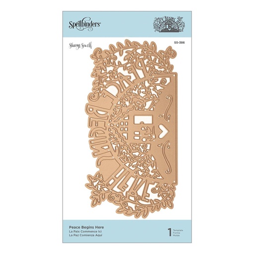 Spellbinders Shapeabilities - Peace Begins Here