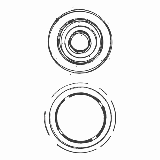 Spellbinders Seth Apter - Turnarounds Set 1 stamp set