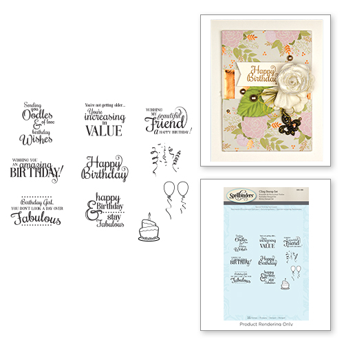 Spellbinders Special Birthday Sentiments stamp set