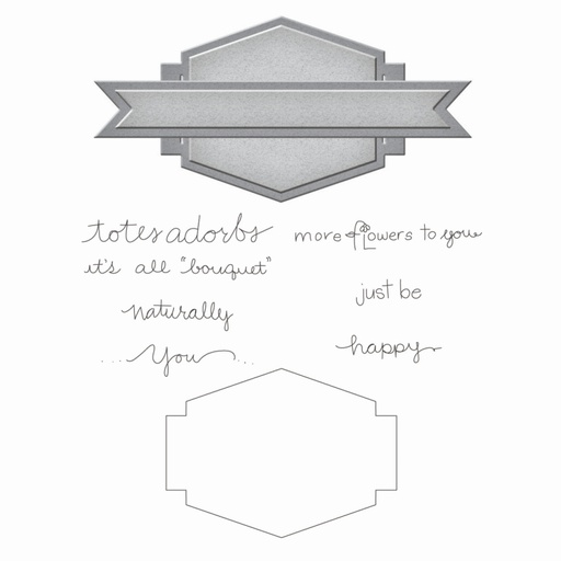 Spellbinders Stamp & Die Set - Totally You