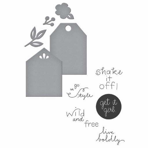 Spellbinders Stamp & Die Set - Simply Me
