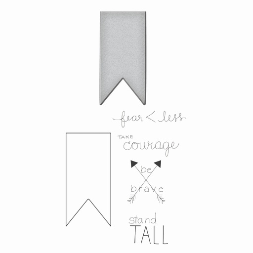Spellbinders Stamp & Die Set - Fearless