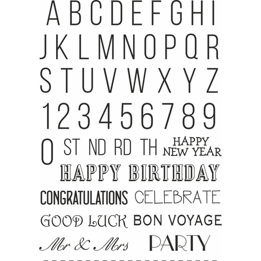 Sweet Dixie Bunting Alphabet stamp set by Sharon Callis