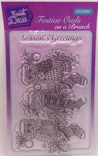 Sweet Dixie Festive Owls on a Branch