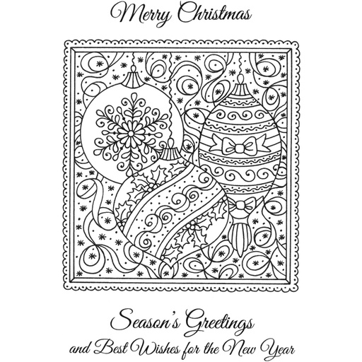 Sweet Dixie Baubles in Frame stamp set
