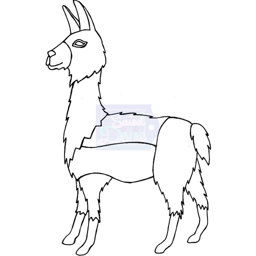 Sweet Dixie Zendoodle Llama by Lindsay Mason