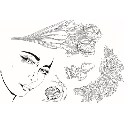 Sweet Dixie Iris Nature Maidens by Kelly O'Gorman 