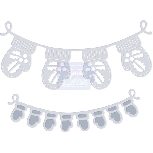 Sweet Dixie Mitten Bunting die set