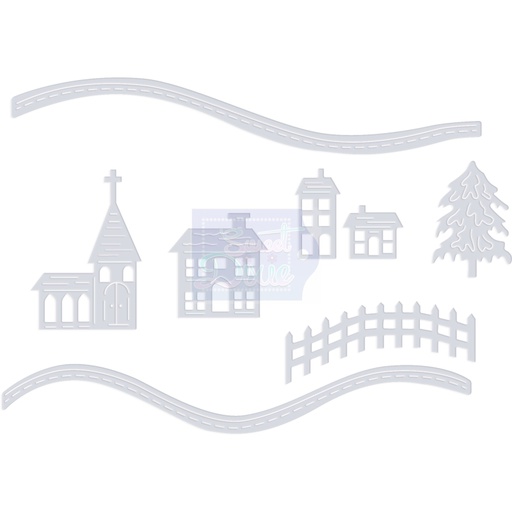 Sweet Dixie Snowy Scene Houses (set #1)